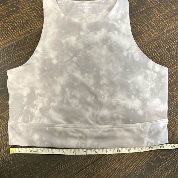 Banana Republic | Gray Tie-Dye Activewear crop top - Picture 8 of 9
